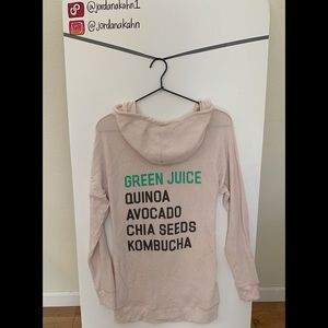 Blush green juice hoodie